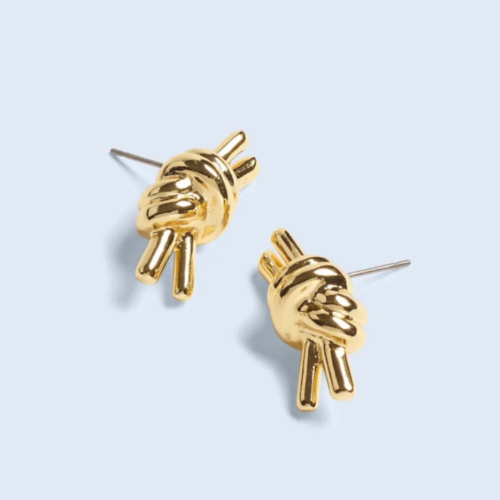Madewell Knotted Medium Stud Earrings